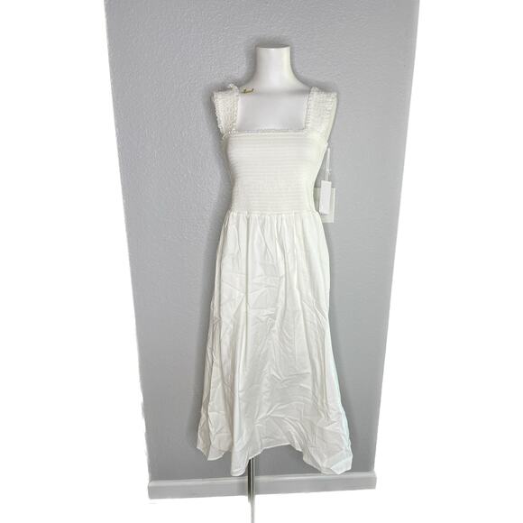 Reformation Villa Smocked Stretch Cotton Sundress - Picture 2 of 11